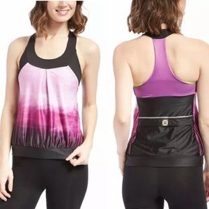 Moxie Cycling Co T Back Layered Tank Purple NWT S